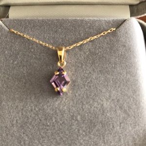 del Sarto 14kt Gold Amethyst Necklace